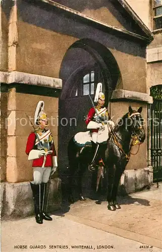 AK / Ansichtskarte London Horse Guards Sentries Whitehall London