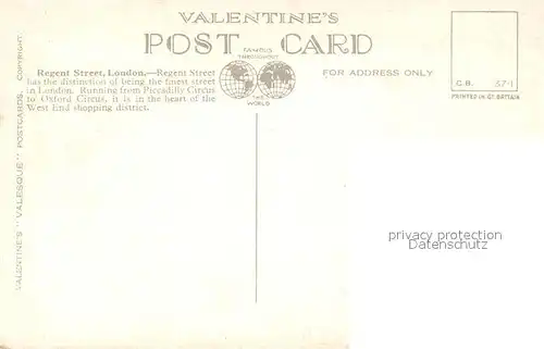 AK / Ansichtskarte London Regent Street London