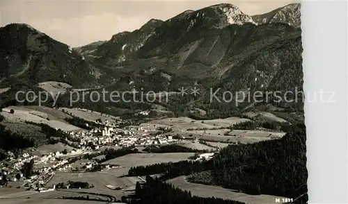 AK / Ansichtskarte Mariazell_Steiermark Alpenpanorama Fliegeraufnahme Mariazell_Steiermark