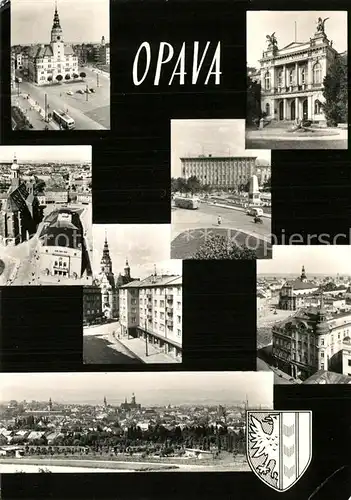 AK / Ansichtskarte Opava_Troppau Panorama Sehenswuerdigkeiten der Stadt Opava Troppau