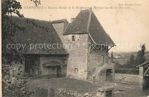 AK / Ansichtskarte Verosvres Maison Natale de la Bienheureuse Marguerite Marie Alacoque Verosvres