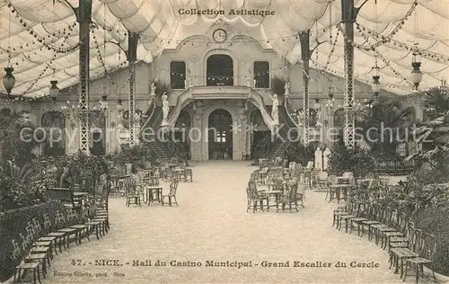 AK / Ansichtskarte Nice_Alpes_Maritimes Hal du Casino Municipal Grand Escalier du Cercle Nice_Alpes_Maritimes