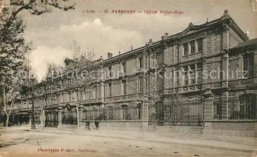 AK / Ansichtskarte Narbonne_Aude College Victor Hugo Narbonne Aude