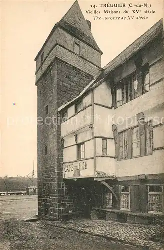 AK / Ansichtskarte Treguier_Cotes_d_Armor Vieilles Maisons  Treguier_Cotes_d_Armor