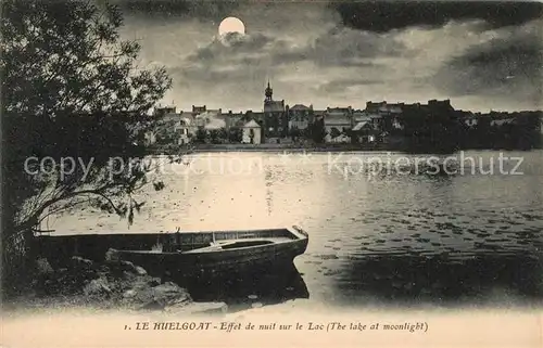 AK / Ansichtskarte Le_Huelgoat Effet de nuit sur le Lac Le_Huelgoat