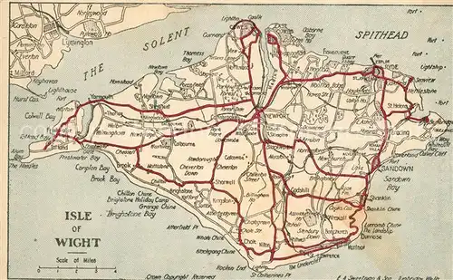 AK / Ansichtskarte Isle_of_Wight_UK Inselkarte Isle_of_Wight_UK