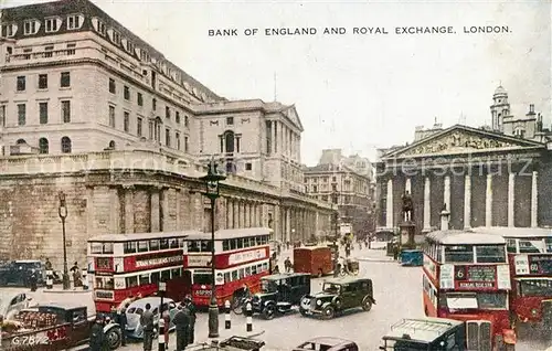 AK / Ansichtskarte London Bank of England and Royal Exchange London