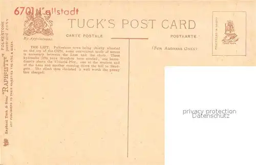 AK / Ansichtskarte Folkestone The Lift Folkestone