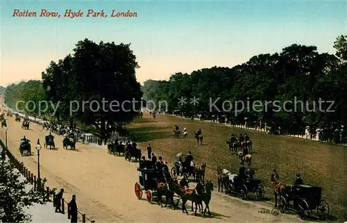 AK / Ansichtskarte London Rotten Row Hyde Park London