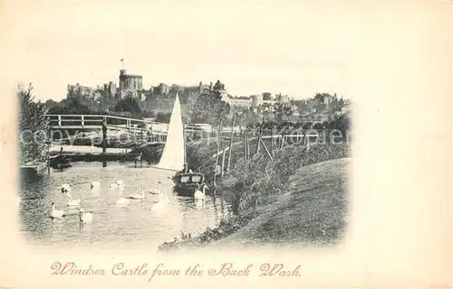 AK / Ansichtskarte Windsor_Castle from the Back Wash Windsor_Castle