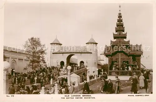 AK / Ansichtskarte London Old London Bridge London