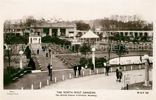 AK / Ansichtskarte Wembley The North West Gardens British Empire Exhibition 