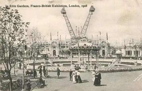 AK / Ansichtskarte London Franco British Empire Exhibition 1908 Elite Gardens London
