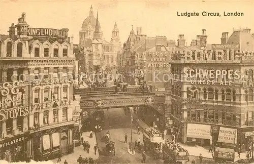 AK / Ansichtskarte London Ludgate Circus London
