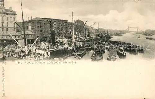 AK / Ansichtskarte London The Pool from London Bridge London