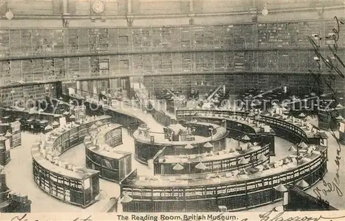 AK / Ansichtskarte London The Reading Room British Museum London