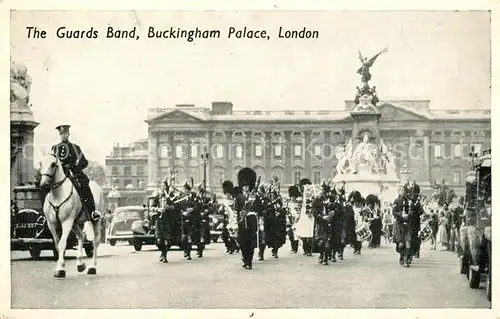 AK / Ansichtskarte London The Guards Band Buckingham Palace London