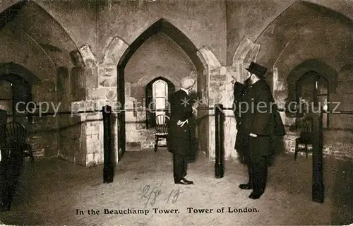 AK / Ansichtskarte London In the Beauchamp Tower of London London