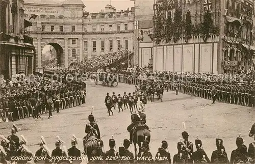 AK / Ansichtskarte London Coronation Procession June 1911 Watermen London