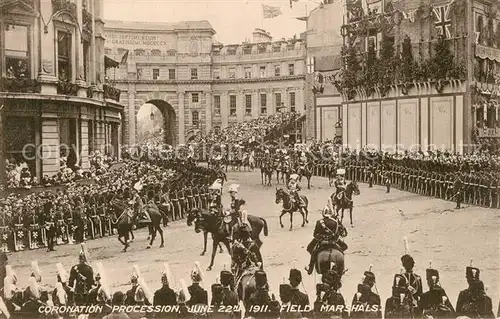 AK / Ansichtskarte London Coronation Procession June 1911 Field Marshals London