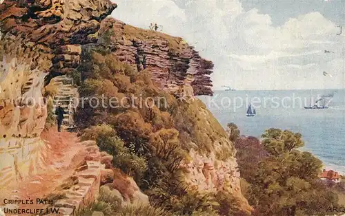 AK / Ansichtskarte Isle_of_Wight_UK Cripples Path Undercliff  Isle_of_Wight_UK