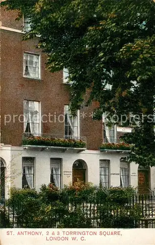 AK / Ansichtskarte London St Anthony Torrington Square London