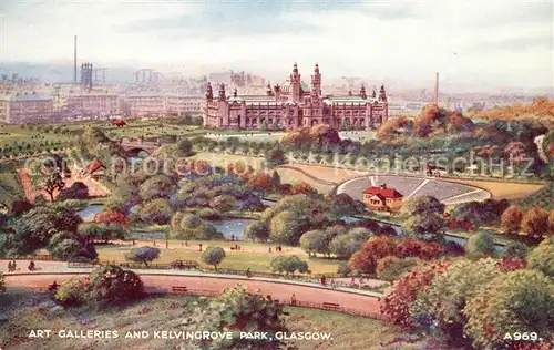 AK / Ansichtskarte Glasgow Art Galleries and Kelvingrove Park Glasgow