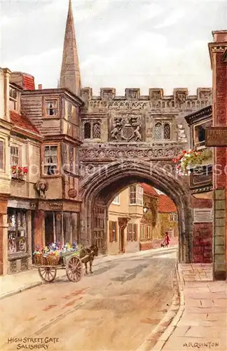 AK / Ansichtskarte Salisbury_Wiltshire High Street Gate 