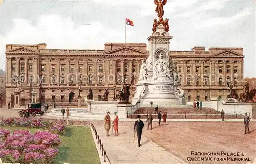 AK / Ansichtskarte London Buckingham Palace and Queen Victoria Memorial London