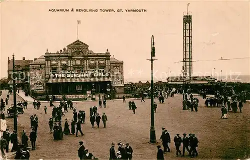 AK / Ansichtskarte Yarmouth Aquarium and Revolving Tower 