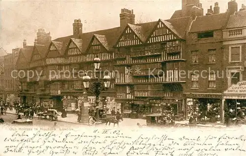 AK / Ansichtskarte London Old Houses in Holborn London