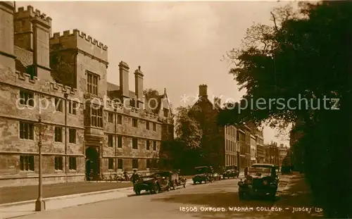 AK / Ansichtskarte Oxford_Oxfordshire Wadham College Oxford Oxfordshire