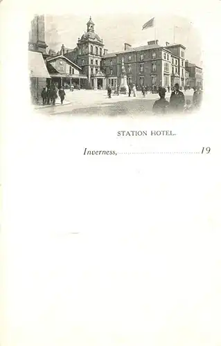 AK / Ansichtskarte Inverness_Nairn Station Hotel 