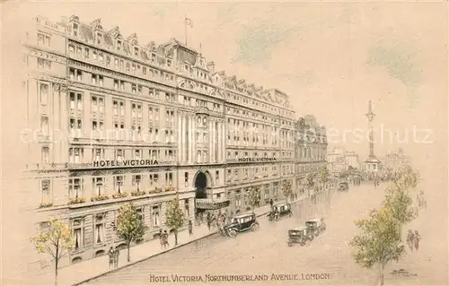 AK / Ansichtskarte London Hotel Victoria Northcumberland Avenue London