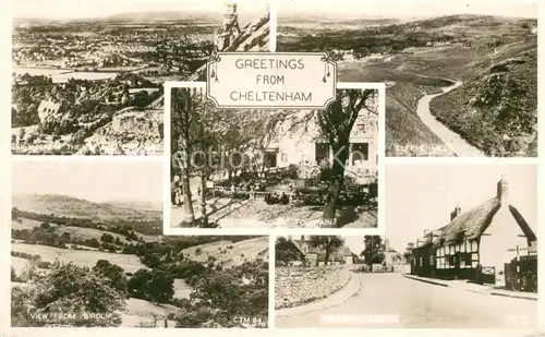 AK / Ansichtskarte Cheltenham Panorama Cleeve Hill View from Birdlip Dorfmotiv 