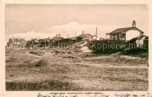 AK / Ansichtskarte Hunstanton Bungalows North Beach 