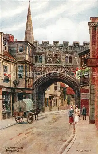 AK / Ansichtskarte Salisbury_Wiltshire High Street Gate 