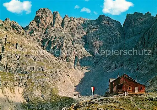 AK / Ansichtskarte Karlsbader_Huette Schoettner Spitze Roter Turm Laserz Kopf Karlsbader_Huette