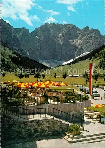 AK / Ansichtskarte Hinterriss_Tirol Alpengasthof Eng Terrasse Hinterriss Tirol