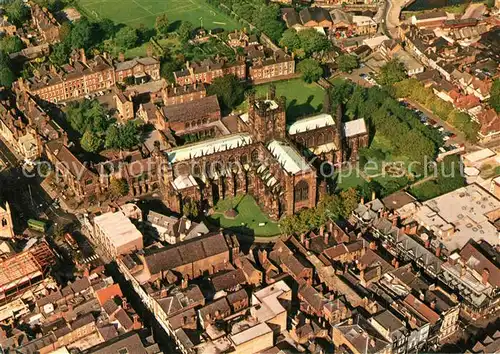 AK / Ansichtskarte Sheffield Fliegeraufnahme Chester Cathedral Sheffield