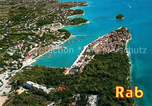 AK / Ansichtskarte Rab_Croatia Fliegeraufnahme Rab_Croatia