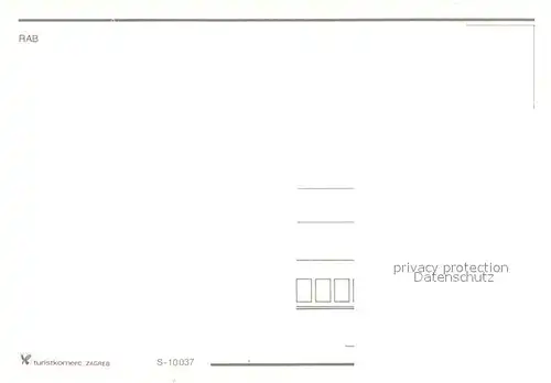 AK / Ansichtskarte Rab_Croatia Fliegeraufnahme Rab_Croatia