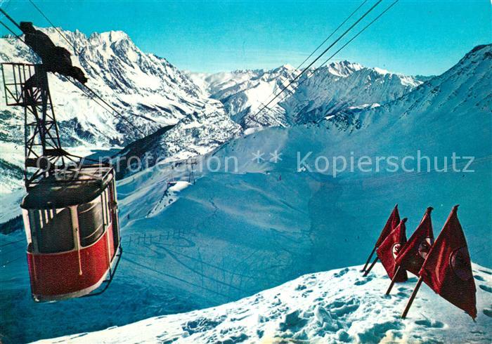 AK / Ansichtskarte Courmayeur Seilbahn Winter Courmayeur Nr. kp82442 ...