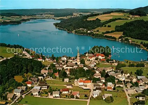 AK / Ansichtskarte Mattsee_Salzburg Fliegeraufnahme Niedertrumer See Mattsee Salzburg