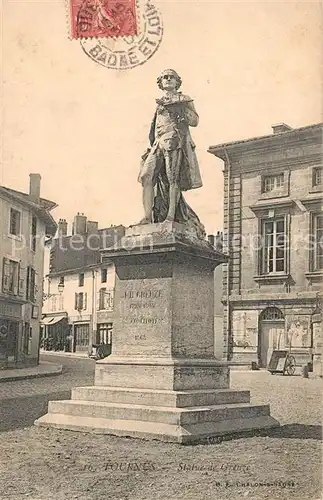 AK / Ansichtskarte Tournes Statue de Greuze Monument Tournes