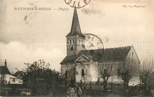 AK / Ansichtskarte Saint Etienne en Bresse Eglise Saint Etienne en Bresse