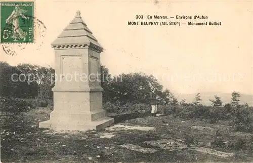 AK / Ansichtskarte Saint Leger sous Beuvray Mont Beuvray Monument Bulliot Saint Leger sous Beuvray