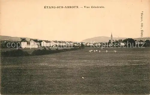 AK / Ansichtskarte Etang sur Arroux Vue generale Etang sur Arroux