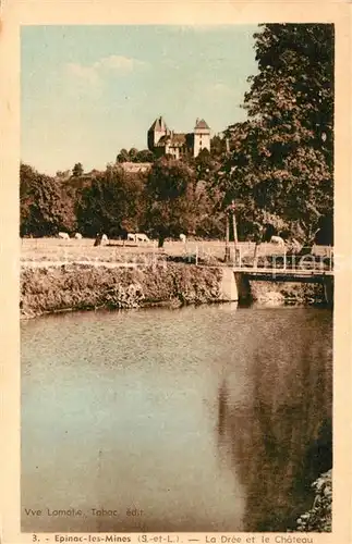 AK / Ansichtskarte Epinac La Dree et le Chateau Epinac