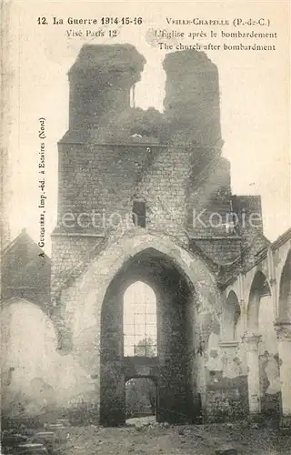 AK / Ansichtskarte Paris La Grand Guerre 1914 15 16 Veille Chapelle Ruine Paris